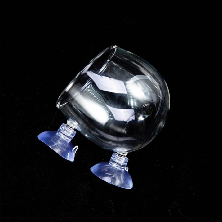 Glass Plant Cup for Aquariums for Enhancing Fishtanks Aesthetic Hydroponic Plant Holder for Fishtanks Underwater Decors