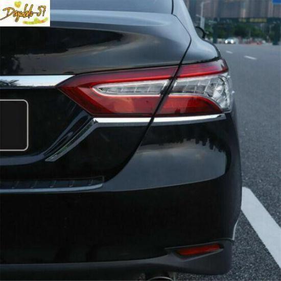 For Toyota Camry 2018- Chrome Rear Tail Light Lamp Cover Trim Strip 4PCS