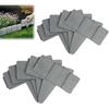5/10 Stück Kunststoff Gartenmauer Zaun Rand Steinoptik Begrenzung, Nachahmung Stein Gartenzaun, Kunststoff Garten Steinoptik Rand Zaun,