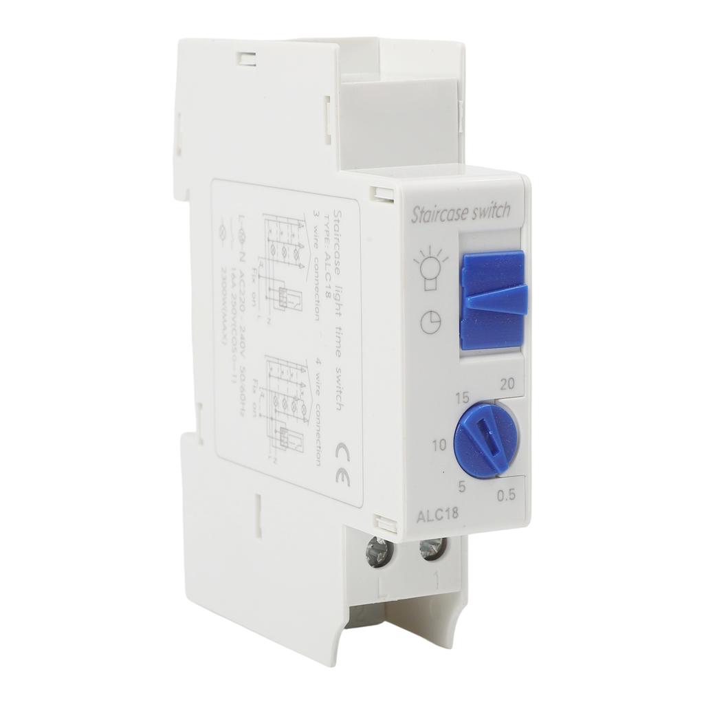 As Shown Automatic Switch Automatic Timer Switch For Lights Automatic 0.5 To 20 Minutes Timer ABS Plastic Material