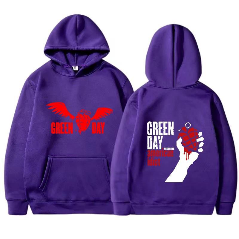 Green Day Saviors Printed Men's Hoodies Men Women Hooded Sweatshirts Casual Pullovers Autumn Winter Streetwear Hoodie