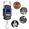 1 pz Nero 50 kg Portatile Elettronica Portatile Bilancia per Bagagli Schermo LCD Digitale Bilancia per Consegna Espressa Gancio Mini Bilancia