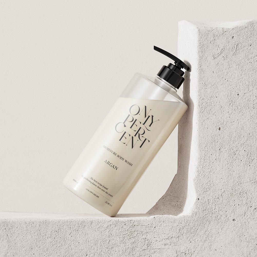 ONLY PERCENT Argan 47 Moisture Body Wash Fruity Floral Musk Scent Large Capacity 1000ml