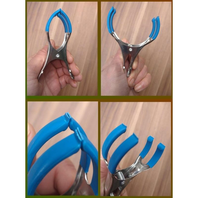 10Pcs Swimming Pool Cover Clip with Plastic Handles Heavy Duty Windproof Spring Clip for Outdoor Use Enduring