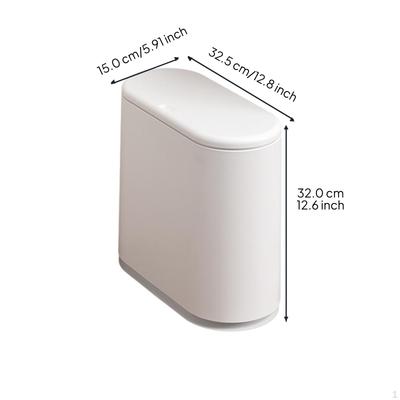 Mülleimer, Nordic Design Abfalleimer mit Deckel, Großes Fassungsvermögen, für Küche, Bad, Schlafzimmer, Wohnzimmer