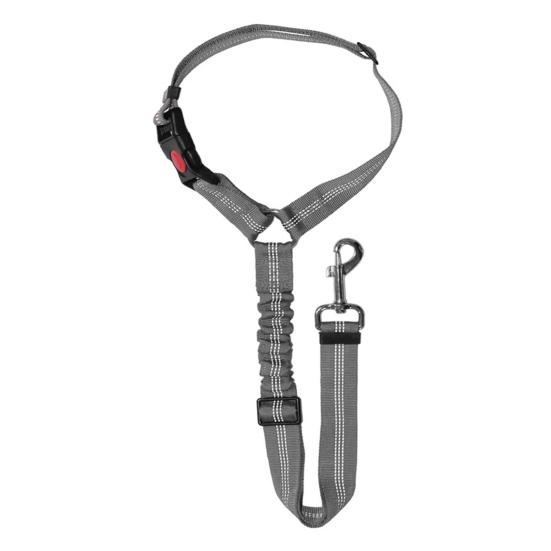 Pet Seat Belt Elastic Reflective Stitching Nylon Dog Cat Adjustable Safety Harness