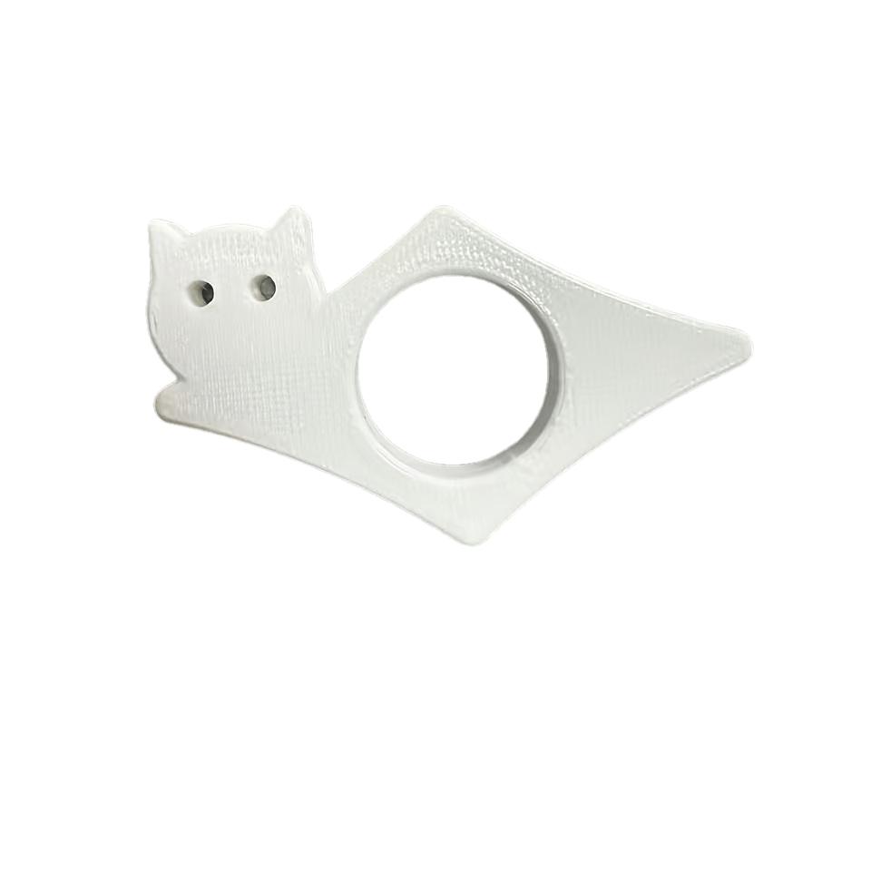 

Printed Cat Thumb Book Page Holder Bookmark білий