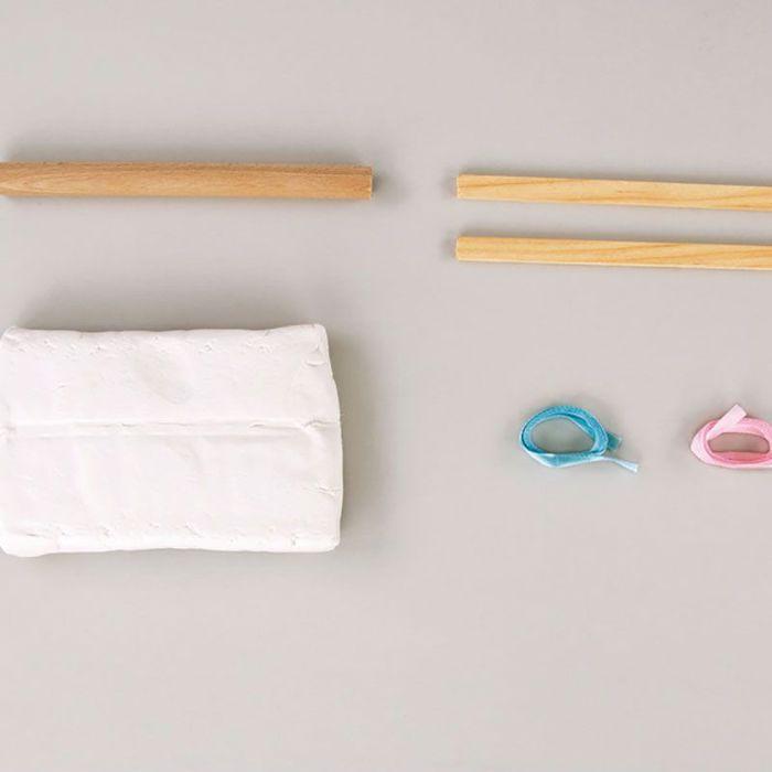 Kit DIY - Souvenirs de bébé - Moulage en plâtre des empreintes