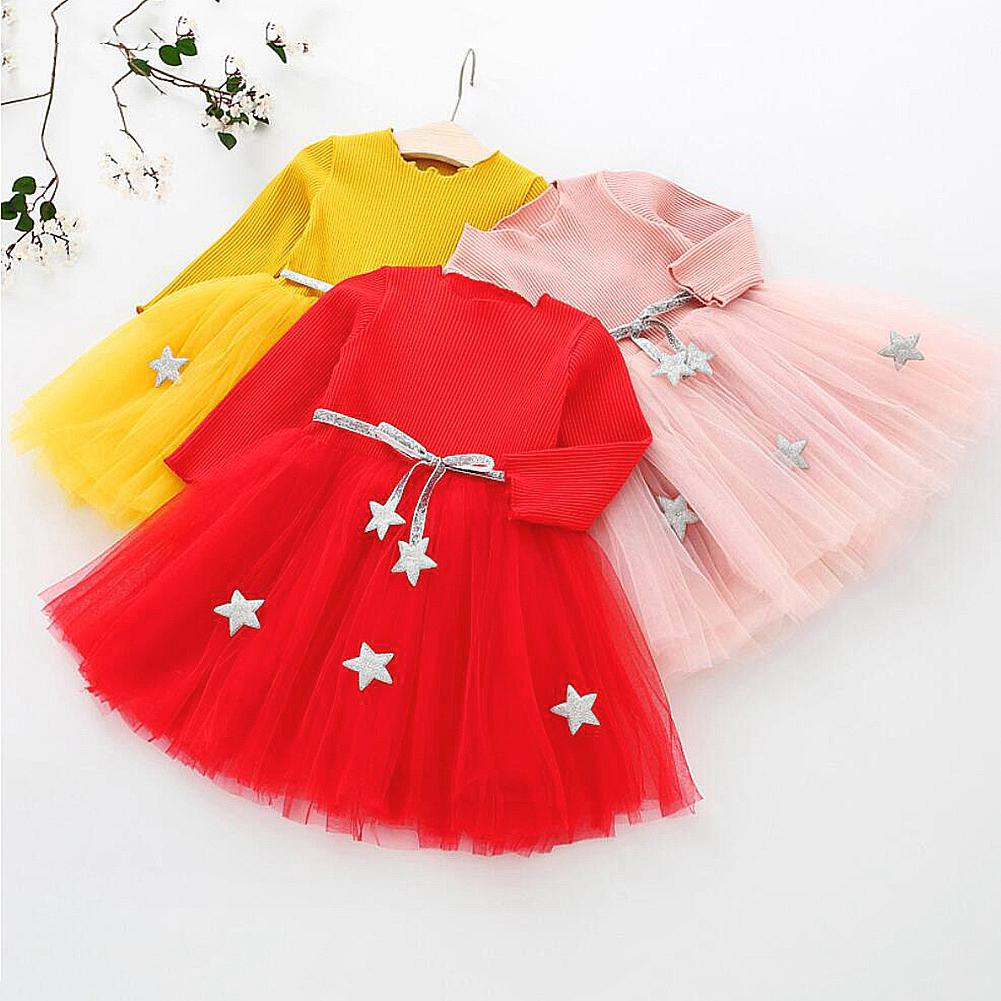 Fashionable Baby Kids Dress Long Sleeve Girl One Piece Dress With Waistband Kopa Till Laga Priser I Joom Webbutiken
