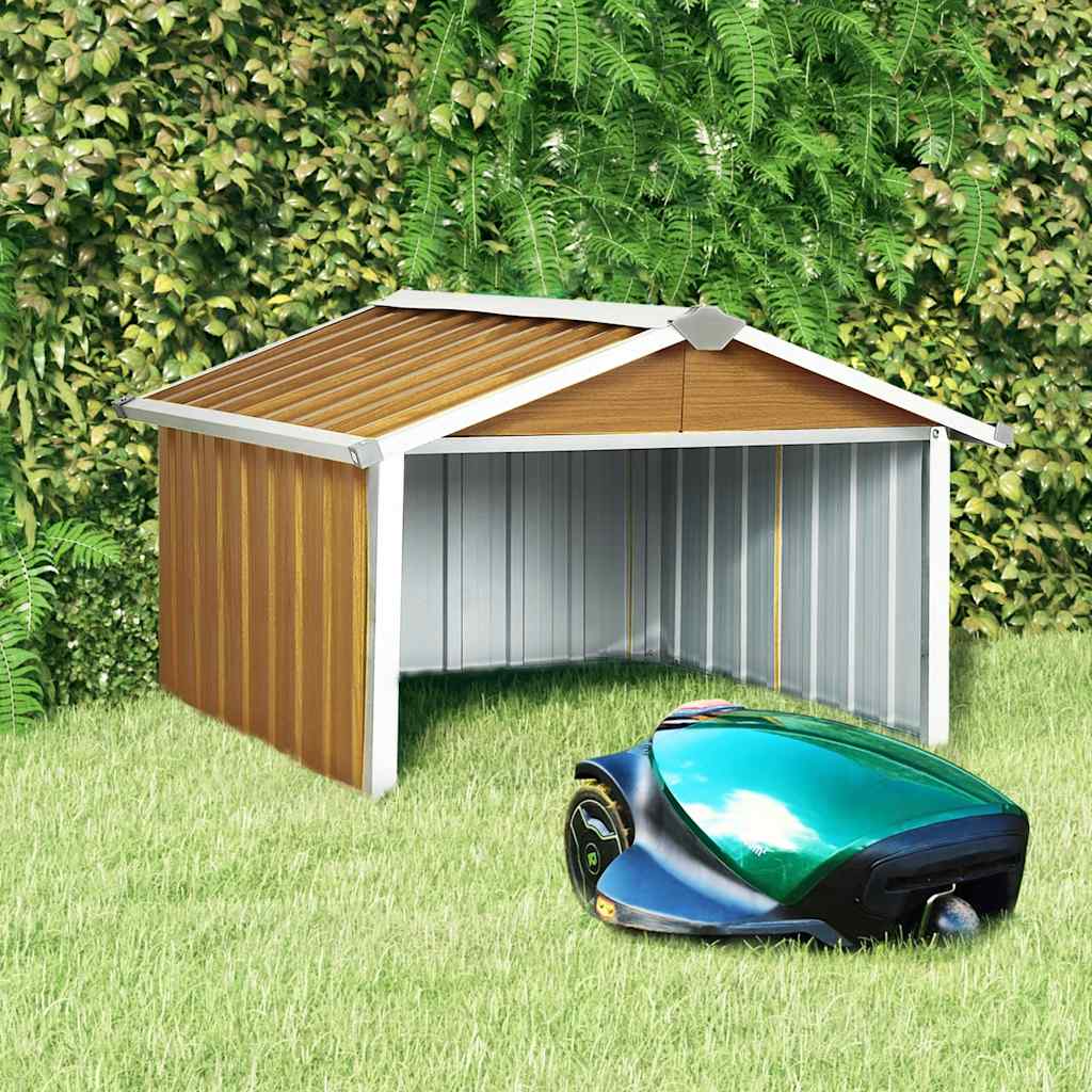 Vidaxl Robot Lawnmower Garage, 92X97X63 Cm, Galvanized Steel
