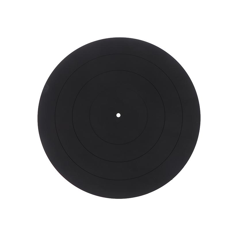

12In Anti-Vibration Anti-Static Silicone Pad Antislip Mat For Phonograph Turntable Pad Record Players Accessories чорний