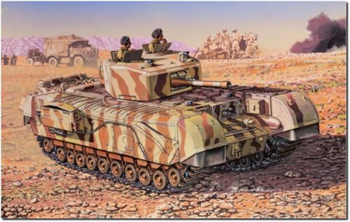 Platz Dragon 1/72 WWII British Churchill Mk.II Plastic Model Kit DR7396