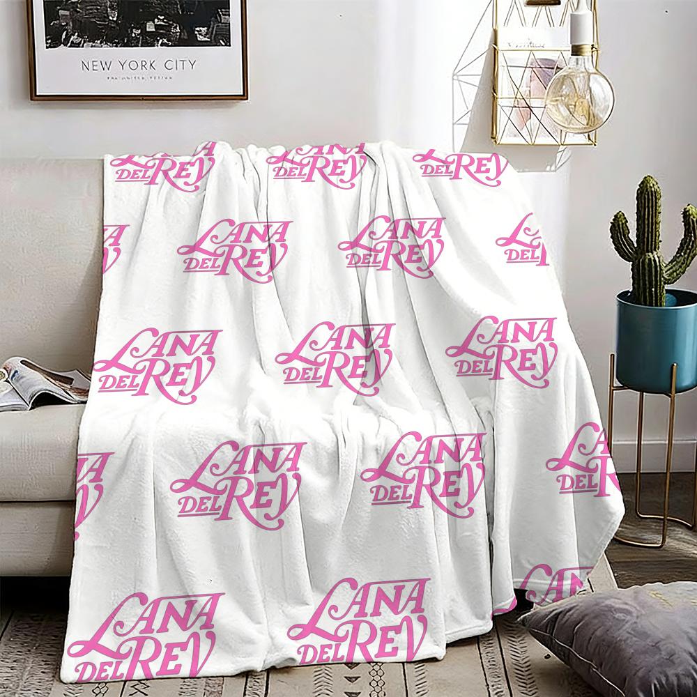 Hot Singer LLana DDel RRey Throw Lightweight g Flannel Blanket Soft Skinfriendly for Summer Cooling