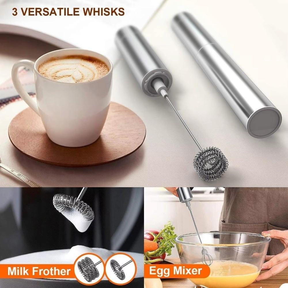 Portable Electric Milk Frother High Speed Coffee Frother Drink Mixer Milk Foamer  Travel