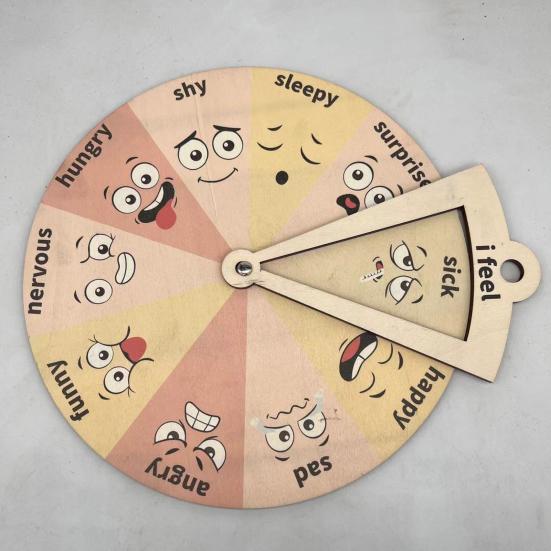 Toddlers Emotion Wheel Rotatable Vivid Emotional Expressions Help Your Child Express Feelings Toddler Toys Emotion Chart