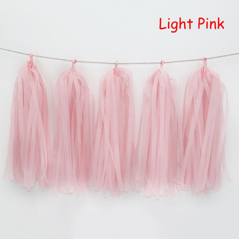 Wedding Party Decoration Color Paper Tassel Garland Bride To Be Birthday Decor Baby Shower Girl Slingers Mermaid Party Supplies