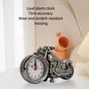 Vintage Motorradmodell Wecker Batteriebetrieben Schreibtischregaluhr Kinderzimmer Heimdekoration Geschenk