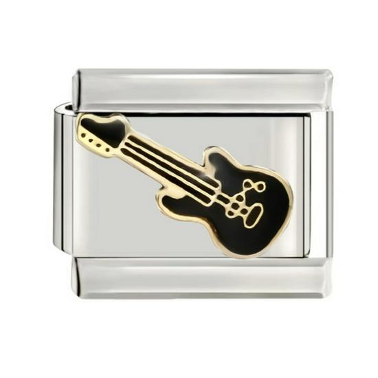 Gold-Plated Titanium Enamel Cross Bracelet - Italian DIY Charm for Little Girls