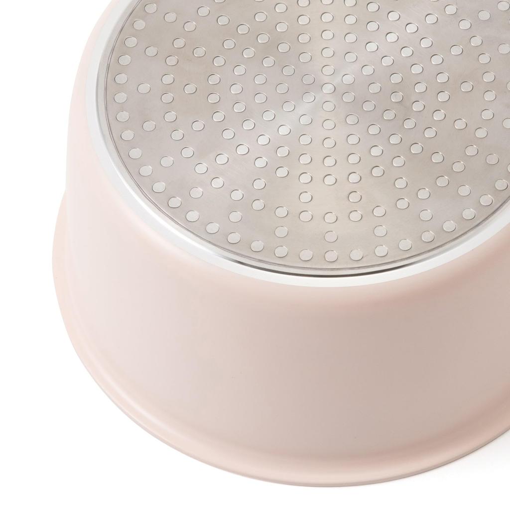 Francfranc GO TABLE Pot Pan Variety Detachable Stackable Direct Induction 2025 Model & Set, 6-Piece, Pink, Handles, Storage, Heat, Compatible,