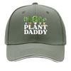 UnisexS Vintage Plant Daddy  Adjustable Hat with Potted Plant Design  PLANT DADDY Text  Distresse Sandwich Baseball Cap
