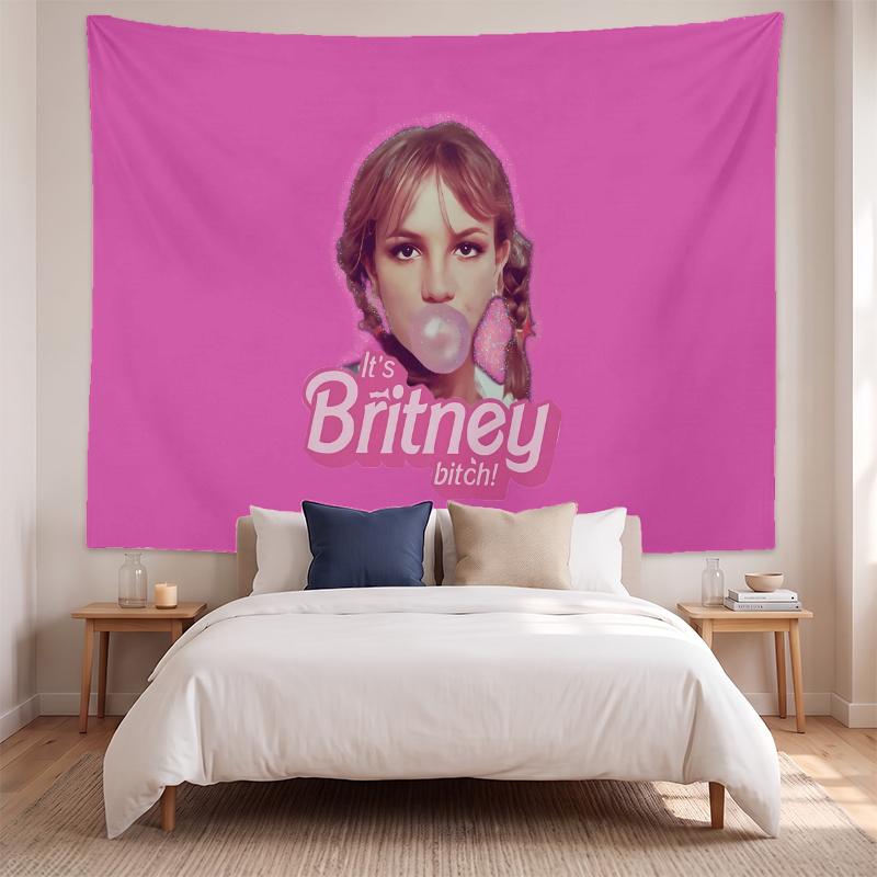 Britney Spears (23) Kunst Væghængt Gobelin til Hjemmet Soveværelse Stue Indretning Fantastisk Gaveidé