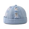 Dome Melon Docker Cap Denim Bucket Cap Fashion Brimless Hat  Outdoor