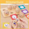 Wooden Emotional Expression Ball Educational Toy For Parent Child Interactive Play