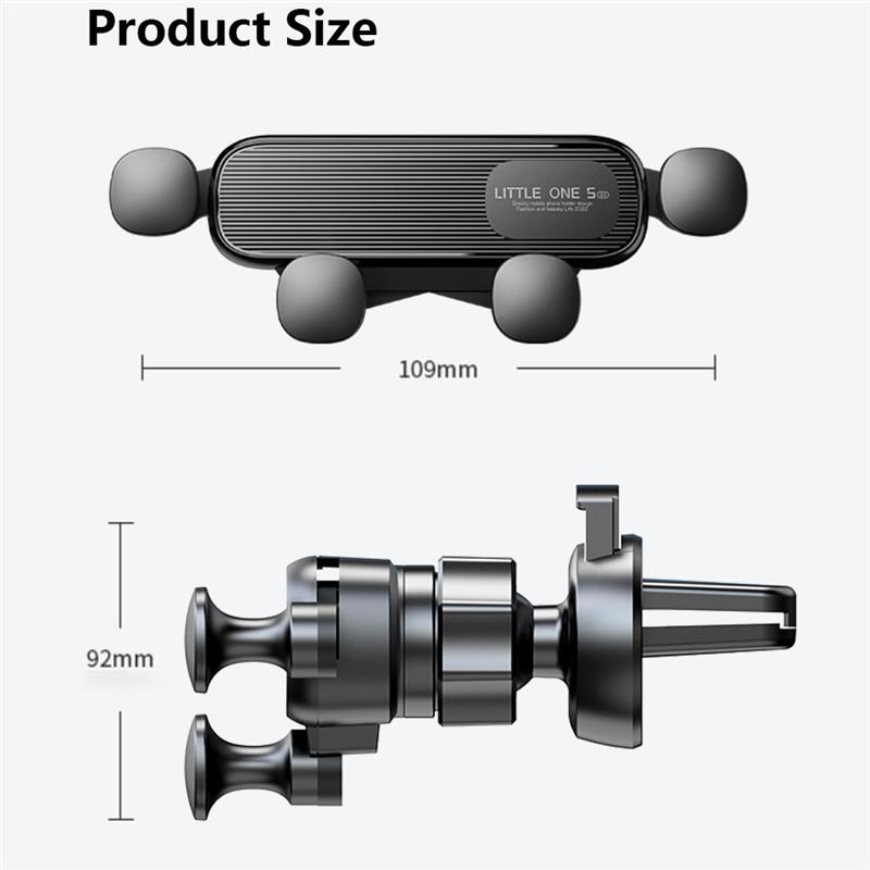 Suport universal pentru telefon pentru aerisire pentru mașină cu clemă de cârlig Suport pentru aerisire pentru mașină Suport universal pentru telefon mobil cu rotire 360