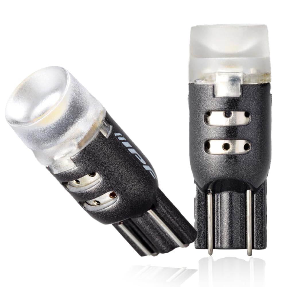 

Базовый светодиодный фонарь габаритного света IPF для автомобилей T10 130 лм 6500 К белый 12 В 2 шт. Совместимость с техосмотром транспортного средства с задней подсветкой, полностью отражающая линза M