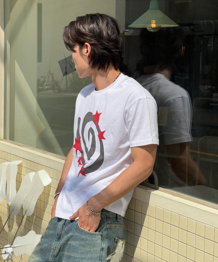 AMOU Molly Star Half T-Shirts White