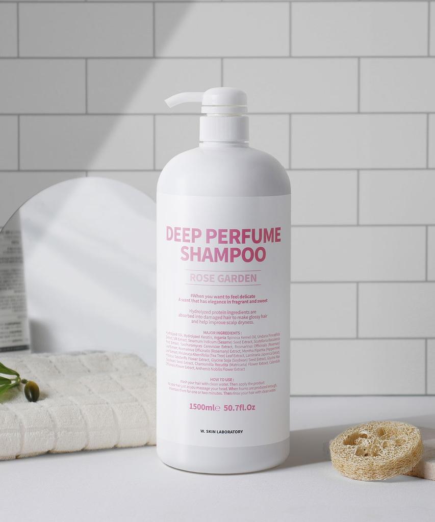 [ 2 Pack ] Deep Perfume Shampoo 1500ml (4 Types) / (Baby Powder, White Musk, Cotton Sparkle, Rose Garden) Choose 2