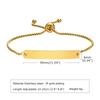Personalized Engrave ID Name Bracelet Stainless Steel Wrist Chain Customized Jewelry for Women Girlfriend Family Gift