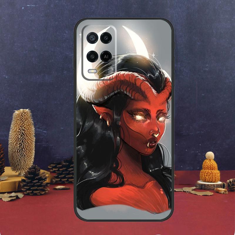Devil Woman Case For Oppo A94 A74 A54 A15 A17 A57 A6 A5 Pro A16 A76 A96 A40 A60 A80 A18 A38 A58 A78 A98