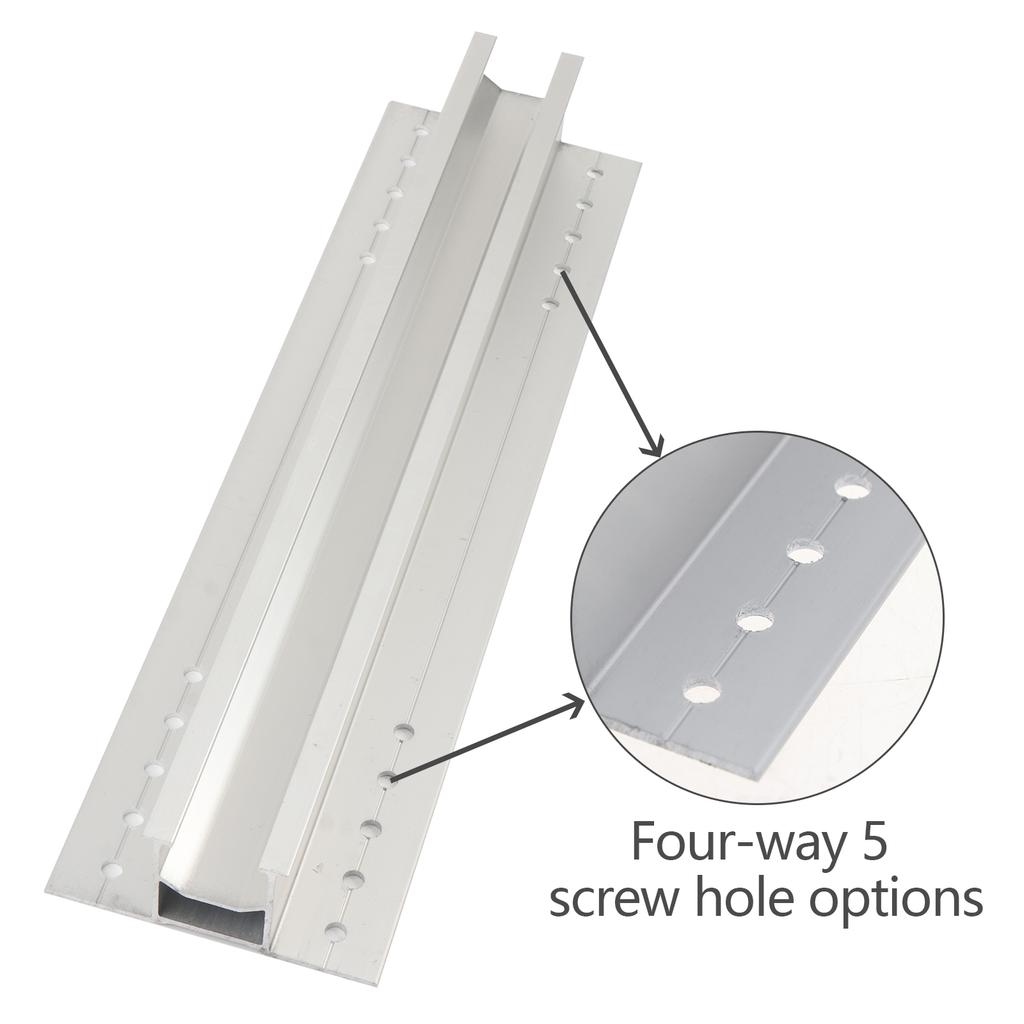 Roof Mount Solar Panel Short Rail Adjustable Solar Panel Mounting Bracket Solar System Accessories Easy to Install