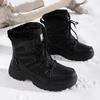 Winter Schneestiefel Plüsch Warme Baumwollschuhe Verschleißfest Winddicht Sport Outdoor Wanderschuhe High-Top Damenstiefel