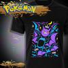 Unisexs And Unisexs Summer New Street Style Pok Mon Flying Dragon Family Cross Word Bat Elf Graffiti Loose Cotton Tshirt