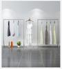 Gold Floor-Standing Hanging Rack for Women's Clothing Store Display