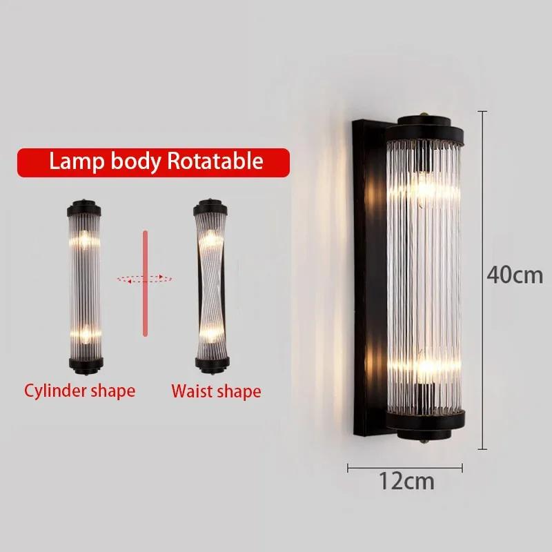 Lighting European Style Light Luxury Wall Lamp Post-modern Simple Creative Personality Home Background Wall Bedroom Bedside Lamp