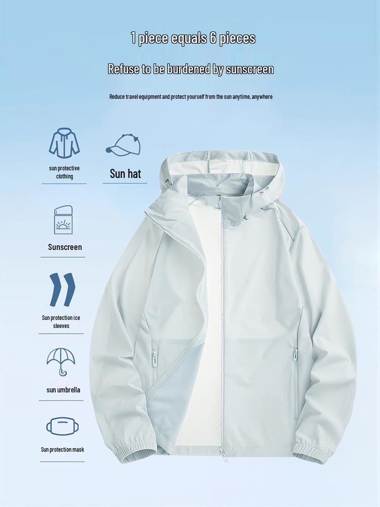 2025 UPF50+ Ice Silk Sun Protection Clothing for Women & Men - Lightweight, Breathable, UV-Resistant Summer Wear
