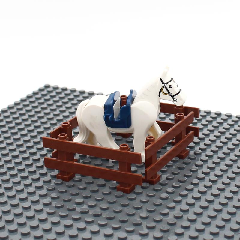 40 Piezas Piezas MOC 6079 Valla 1x8x2 2/3 Riel Pasamanos Barra Bloques de Construcción Ladrillos Creativos Compatibles con Vista de Calle de Ciudad