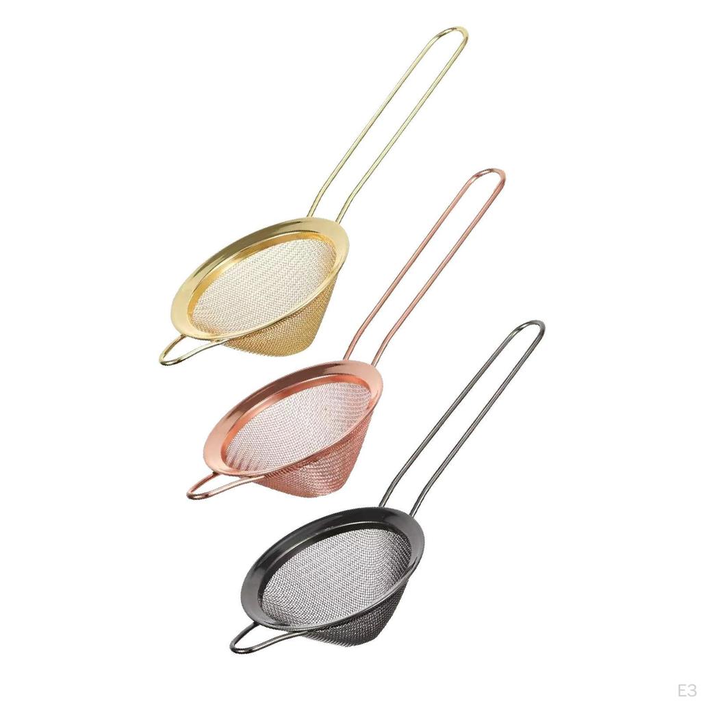 Fine Mesh Strainer Mini Icing Sugar Sieve Small Conical for Straining