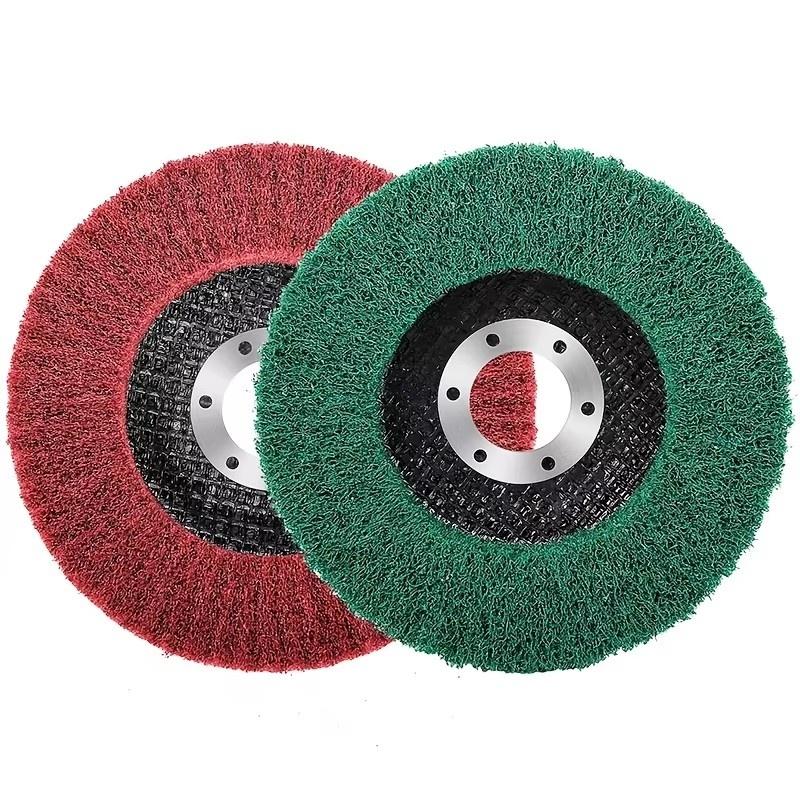 1Pc Angle Grinder Flap Grinding Disc Nylon Fiber Flap Polishing Wheel 4''/5'' P120-P320 for Metal Stainless Steel