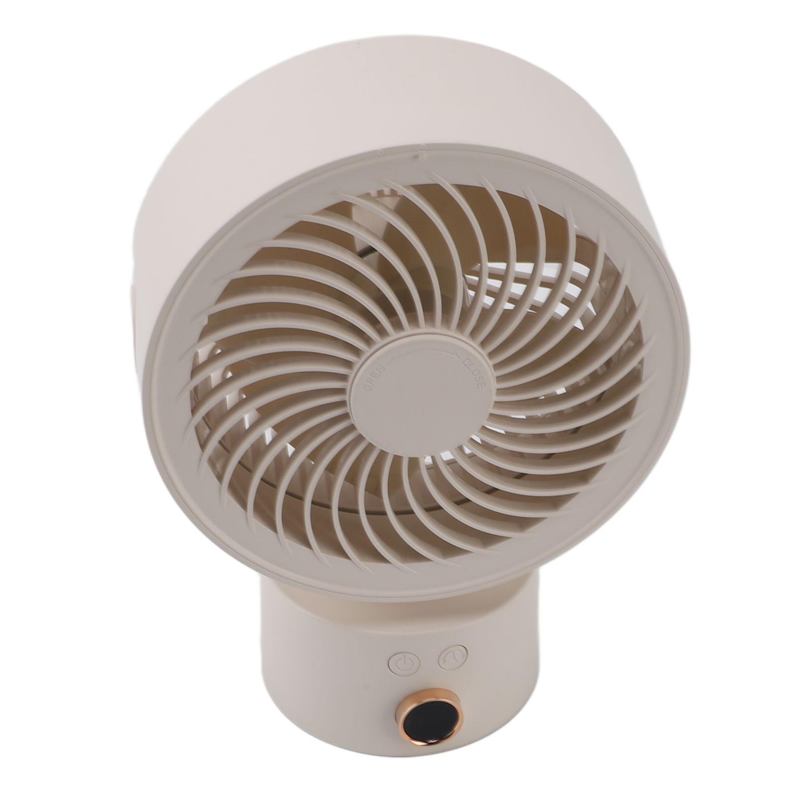 

Circulator Desk Fan Battery Operated Portable USB Rechargble Oscillating Table Fan with 4H Timer for Home Travel Camping