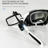 Ergonomic Cycling Safety Glasses Mount Helmet Mirror Adjustable Bike Eyeglass Rearview Mirror Cycling Accessory