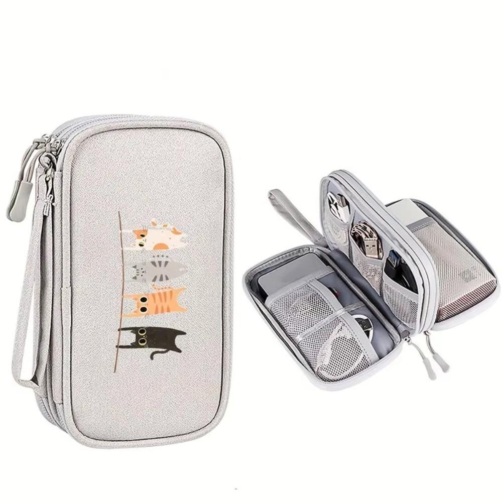 Multifunctional Storage Bag Large Capacity Travel Handbag Portable Phone Charger Bag