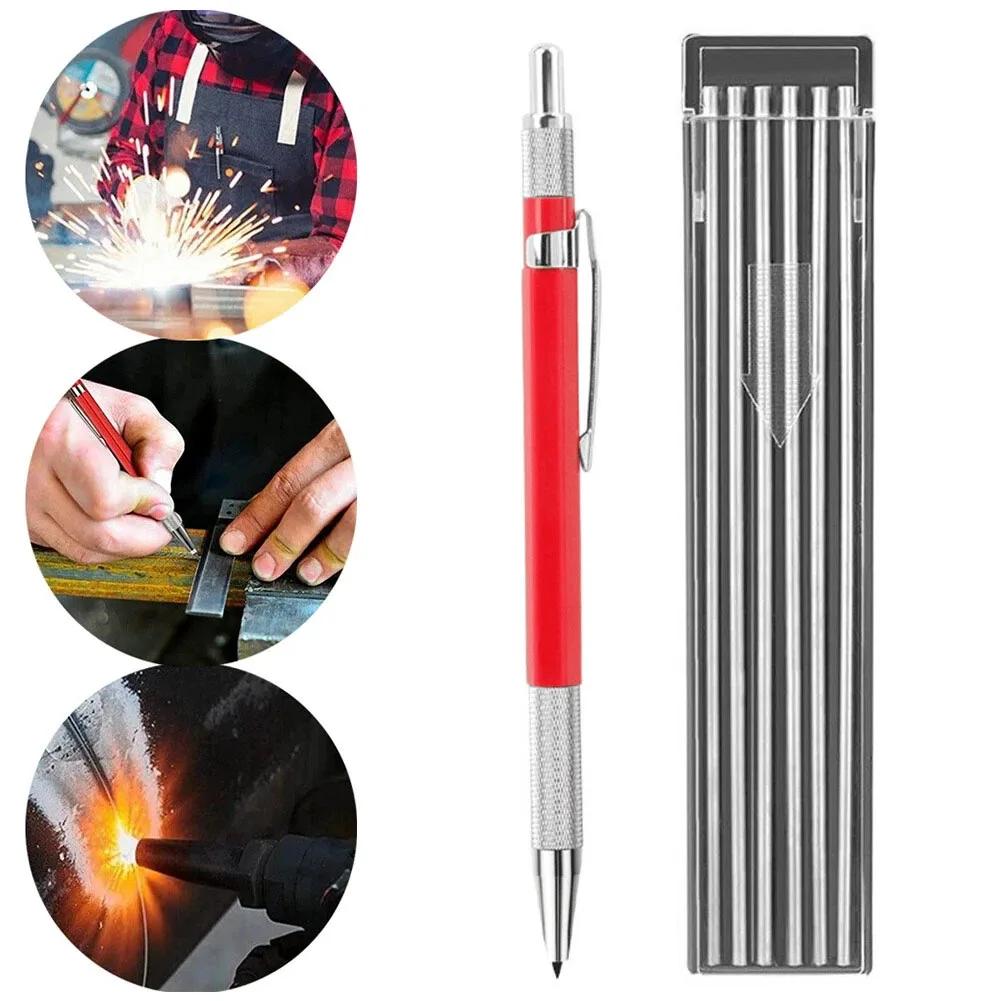 Efficient Welders Pencil with 12 Streak Refills Reliable Tool for Marking In Tight Spaces and High Temperatures
