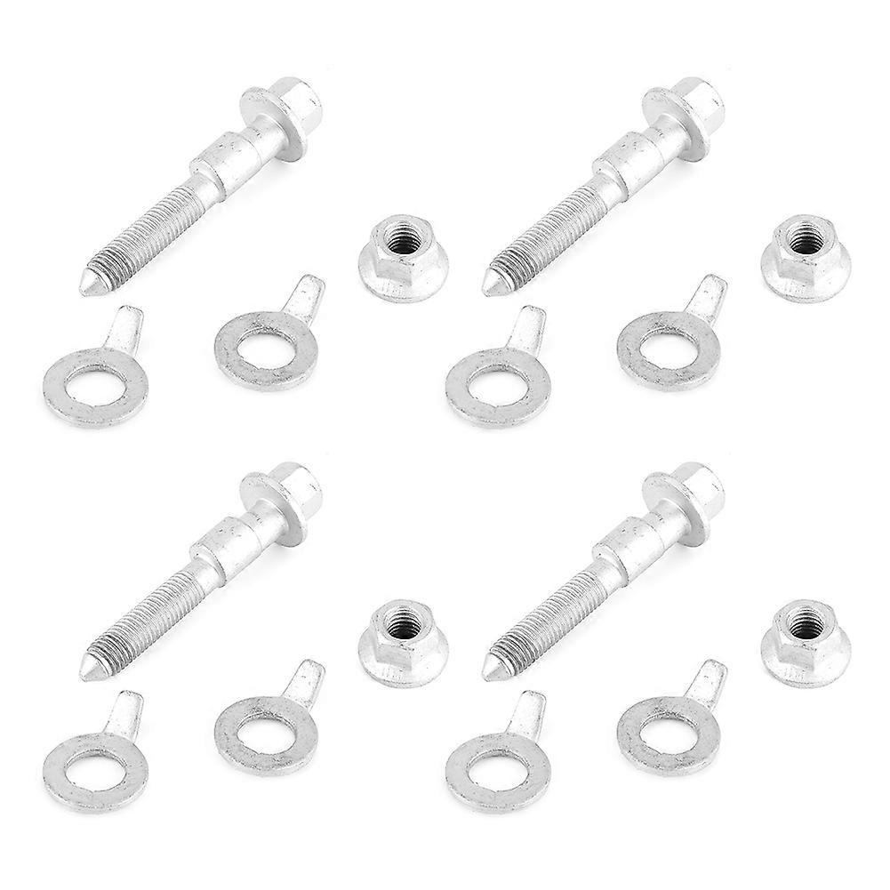 4 Pezzi Bullone Camber per Auto 4 Ruote Correzione Allineamento Strumento Regolabile Durezza 12.9 14.2mm