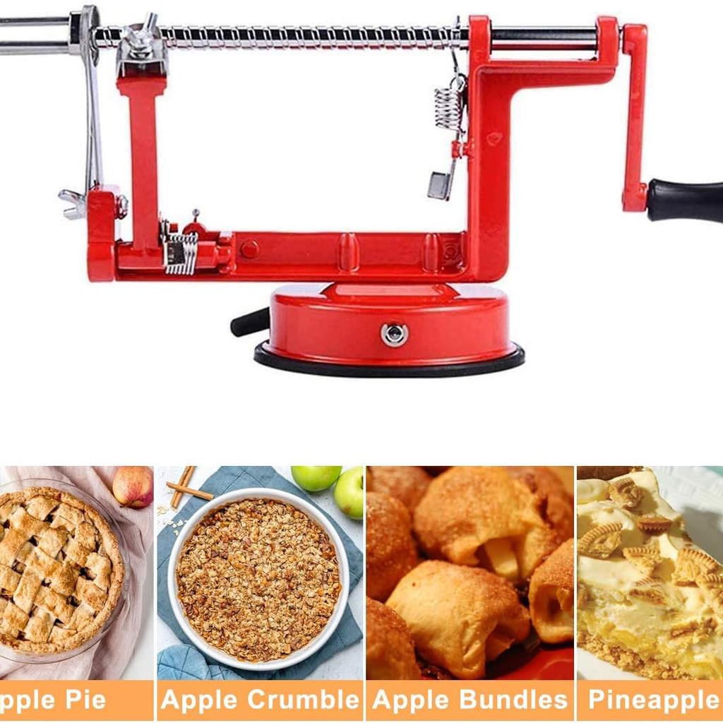 Apple Peeler Slicer Corer 3 In 1, Potato Peelers, Stainless Steel Heavy Duty with Suction Cup Base