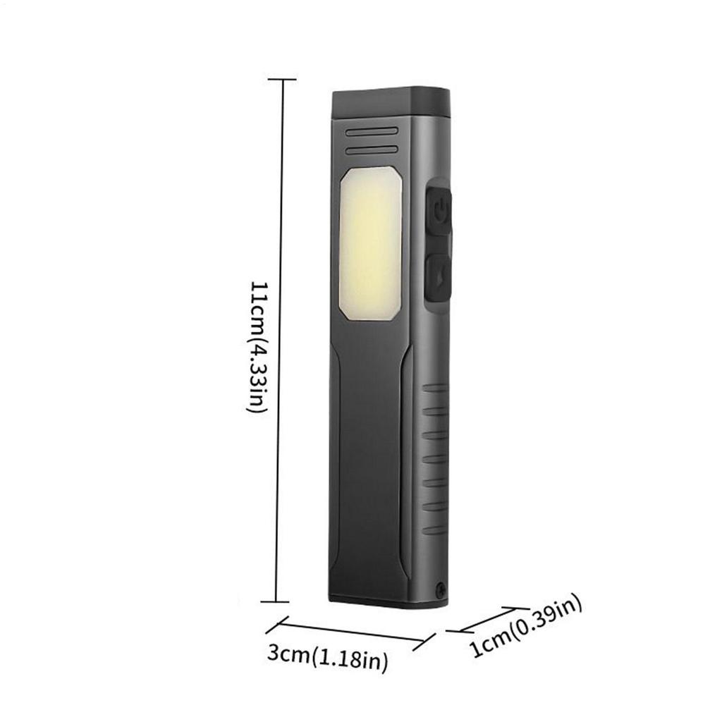 Flashlight With Magnet LED Flashlight With Buzzer USB Charging Lamp Portable For Mechanic Fishing Night Home Work Walking