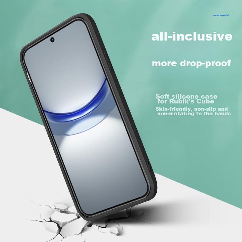 Phone Case for Huawei Nova 12 Pro, Protective Cover with Cloud-Like Silicone Lens Protection, Shockproof Soft Elegant BlackUpgraded Silicone
